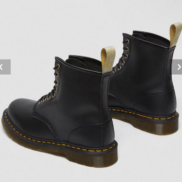 Dr. Martens Vegan 1460 Felix Lace Up Boots-Black Felix Rub Off - Picture 3 of 7